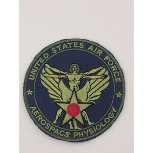 USAF Air Force Aerospace Physiology Medical 4" OD Green & Red BDU patch